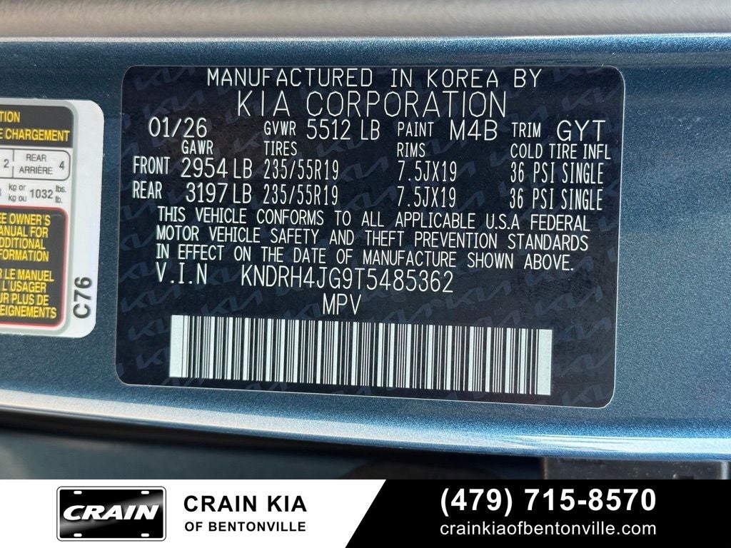 2026 Kia Sorento Hybrid EX - KIA CPO / CLEAN CARFAX / PANORAMIC SUNROOF