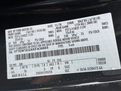 2019 Ford F-150 Limited