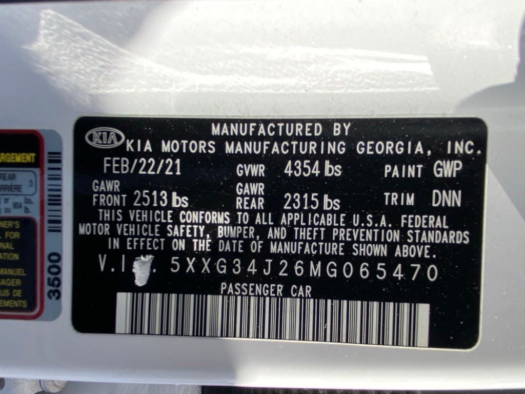 2021 Kia K5 EX