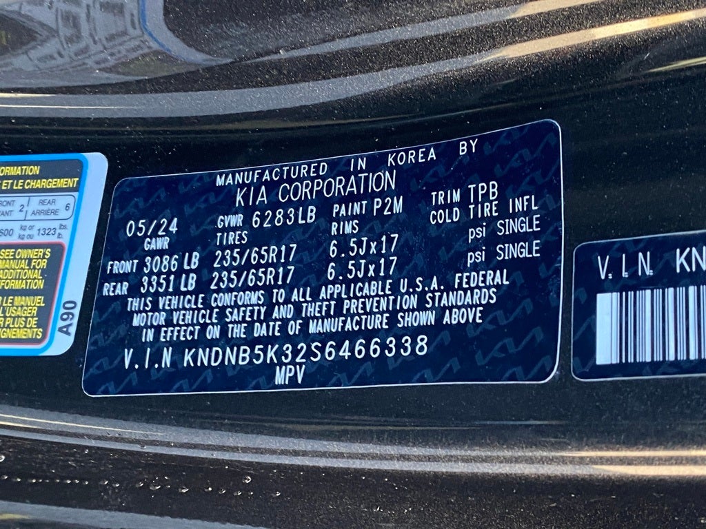 2025 Kia Carnival LXS CPO / LEATHER / HEATED SEATS