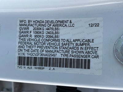 2022 Honda Accord Sport 2.0T