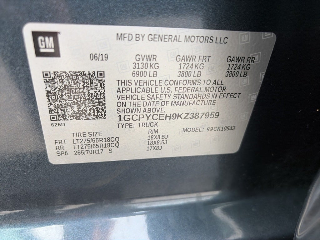 2019 Chevrolet Silverado 1500 Custom Trail Boss NEW FALKEN A/T TIRES GREAT SERVICE RECORDS