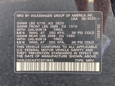 2026 Volkswagen Atlas Cross Sport 2.0T SE