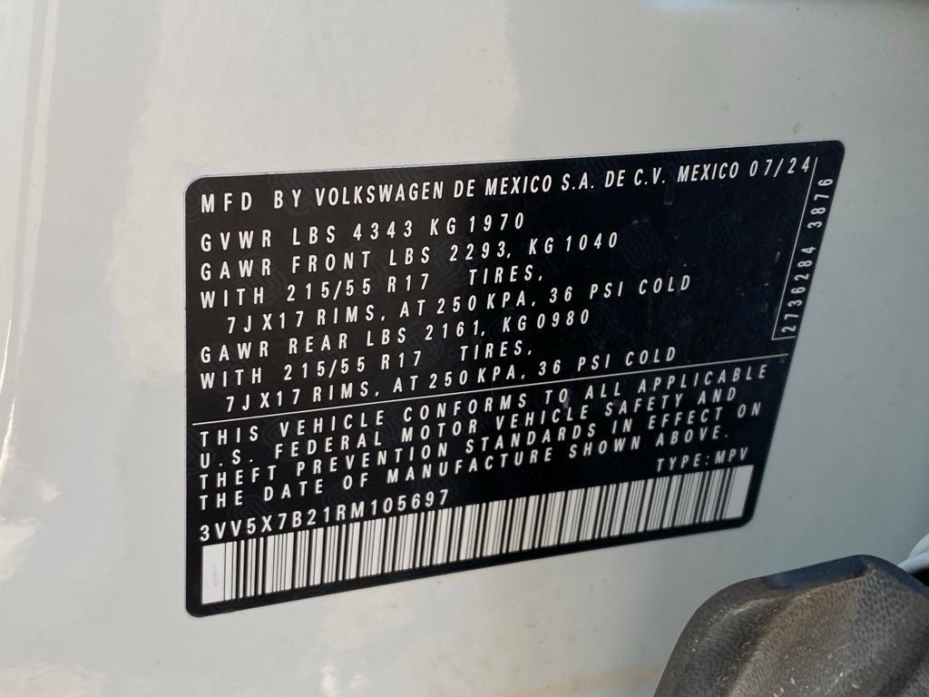 2024 Volkswagen Taos 1.5T S