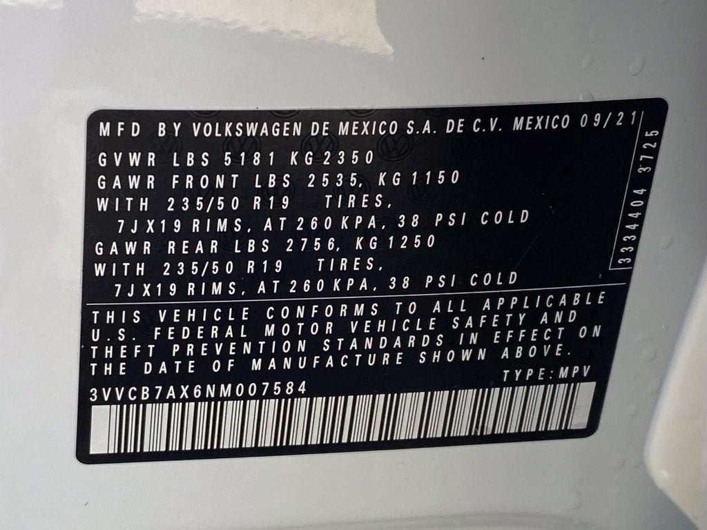 2022 Volkswagen Tiguan 2.0T SE R-Line Black