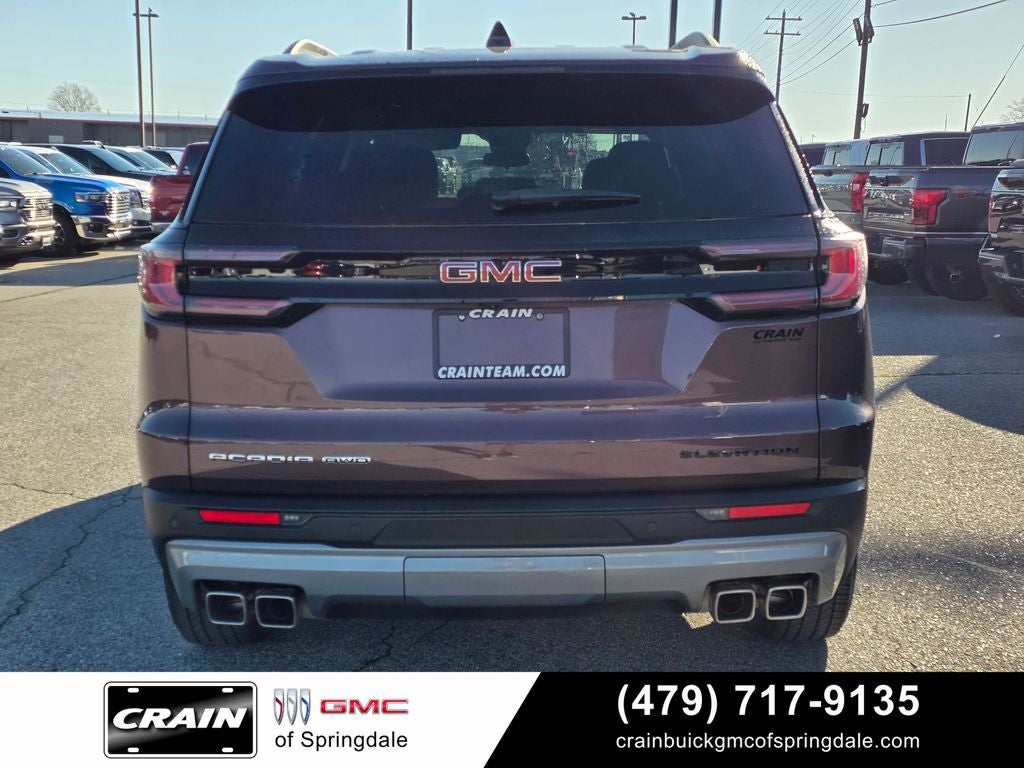 2025 GMC Acadia Elevation 1 OWNER CLEAN CARFAX 2ND ROW BENCH