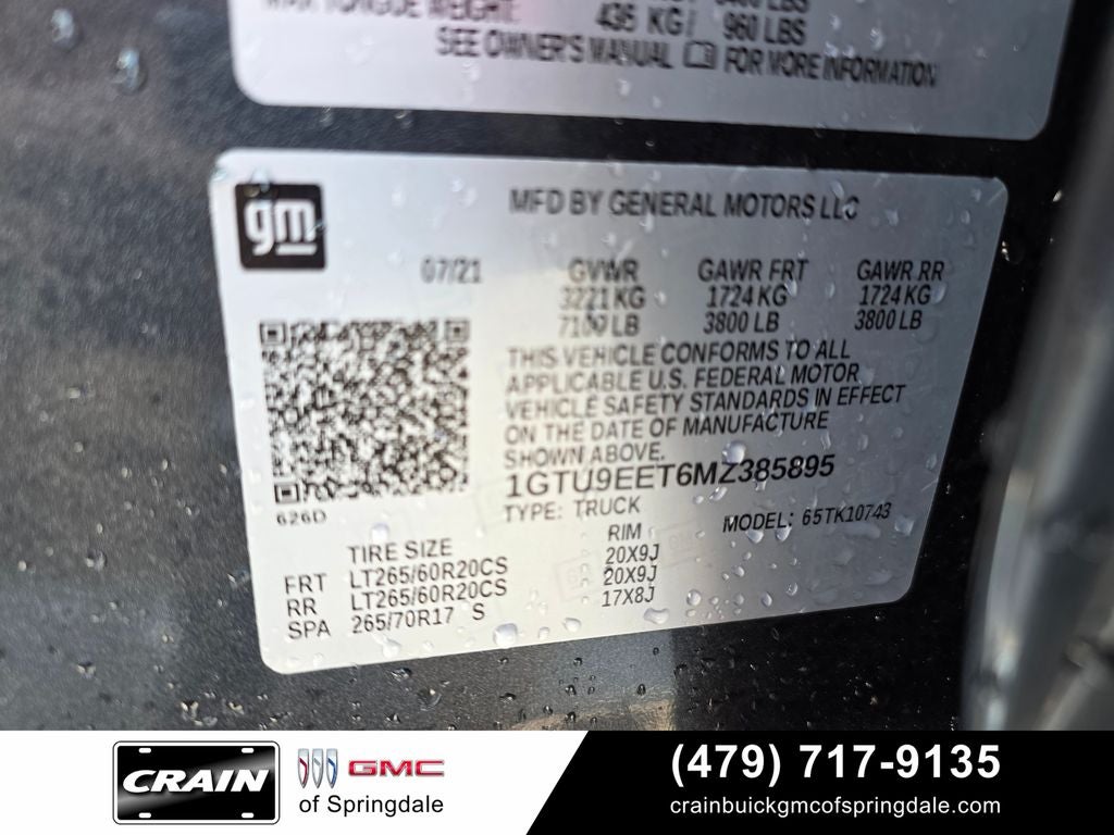 2021 GMC Sierra 1500 AT4