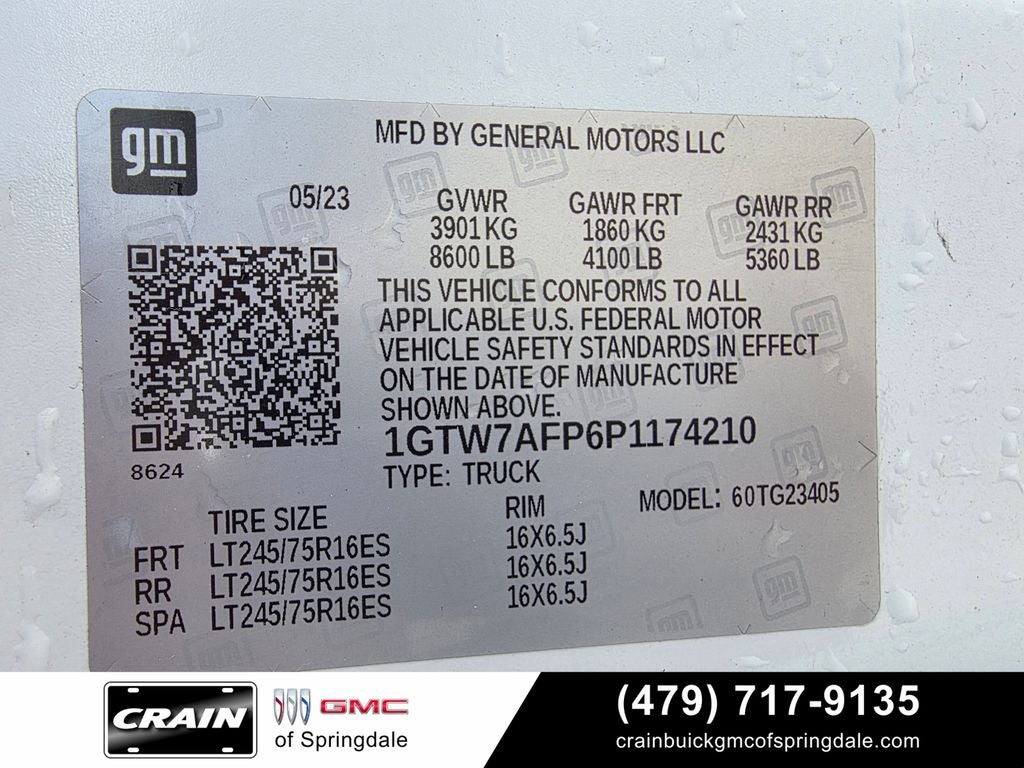 2023 GMC Savana 2500 Work Van CARGO VAN LOW MILES