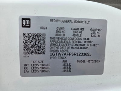 2024 GMC Savana 2500 Work Van