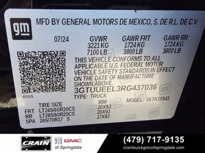 2024 GMC Sierra 1500 AT4 PREMIUM TECH PACK