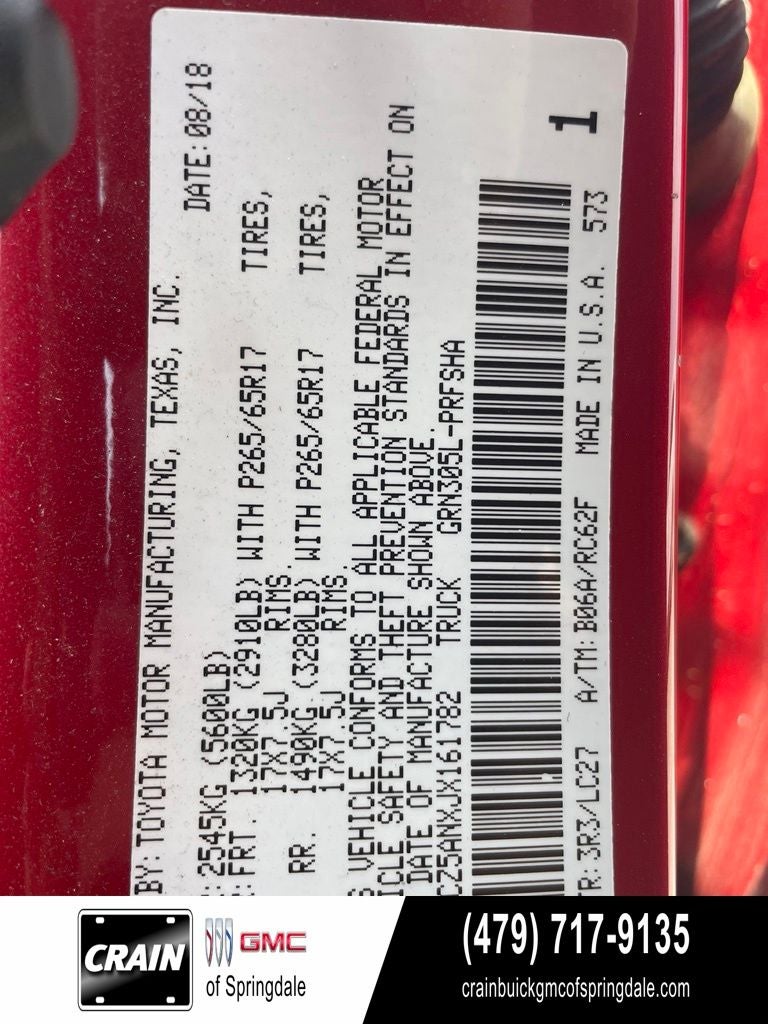 2018 Toyota Tacoma TRD Sport V6