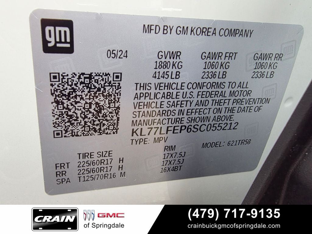 2025 Chevrolet Trax LS Conv / Heated Seats