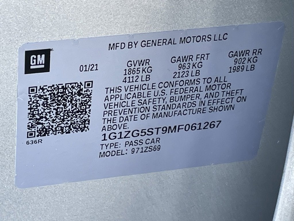 2021 Chevrolet Malibu RS