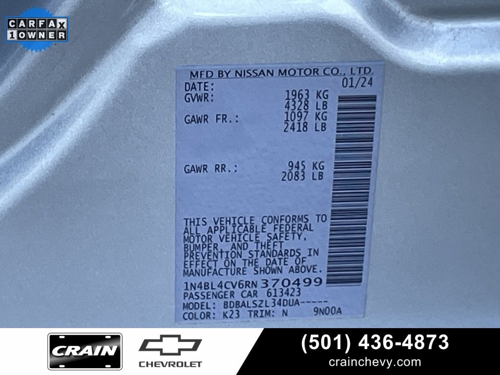 2024 Nissan Altima 2.5 SR