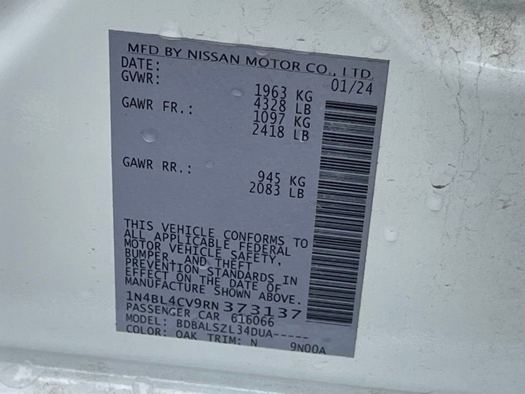 2024 Nissan Altima 2.5 SR