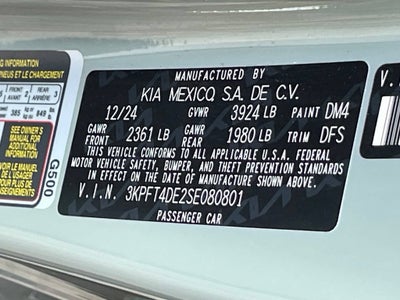 2025 Kia K4 LXS