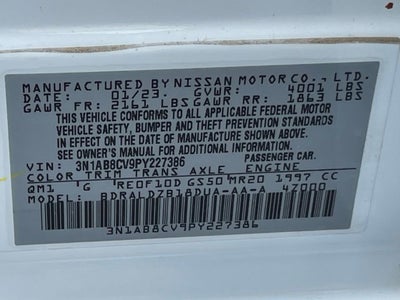 2023 Nissan Sentra SV