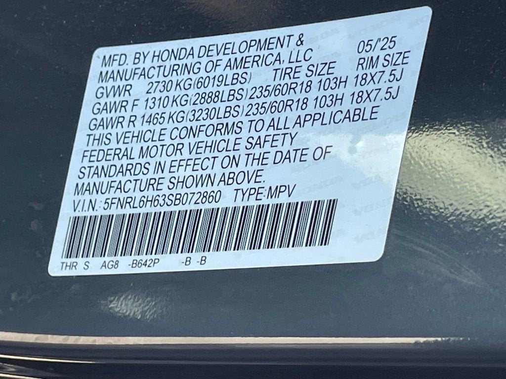 2025 Honda Odyssey EX-L