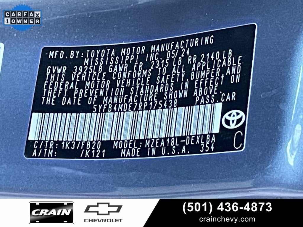 2024 Toyota Corolla LE