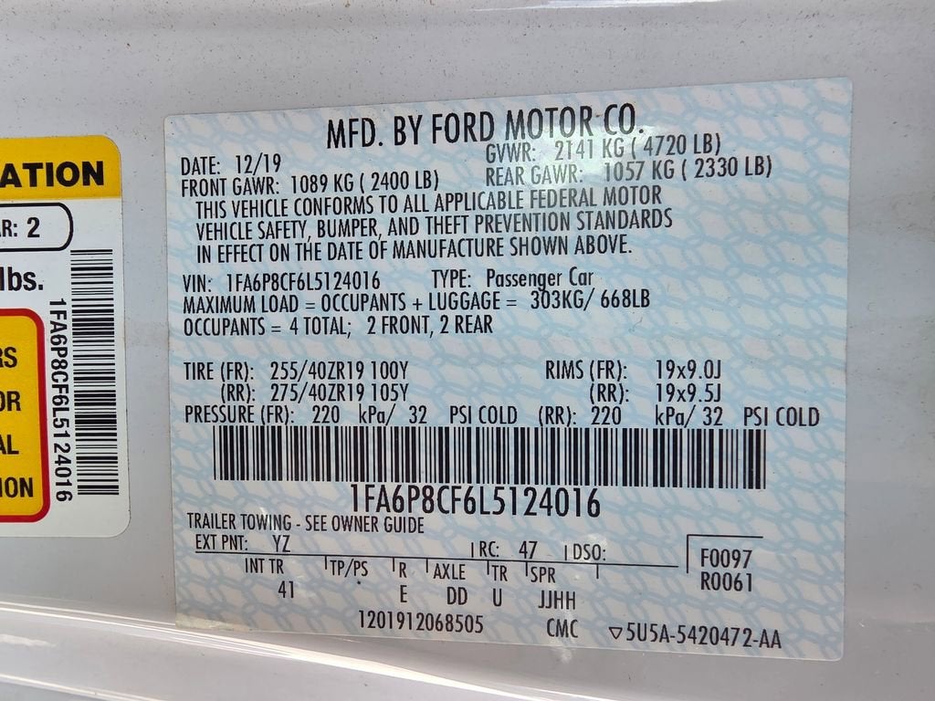 2020 Ford Mustang GT