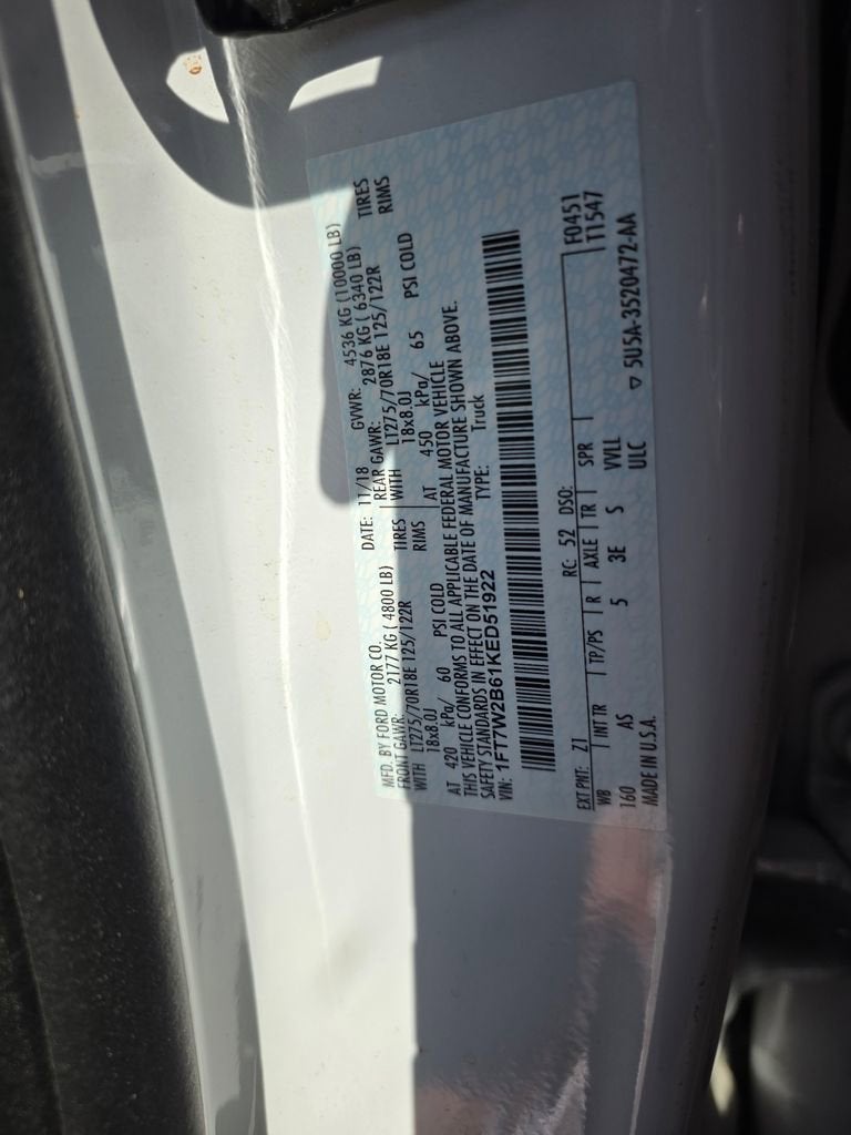 2019 Ford Super Duty F-250 SRW XL