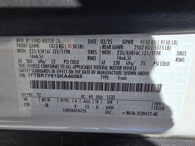 2025 Ford Transit Cargo Van T250 RWD LOW RF