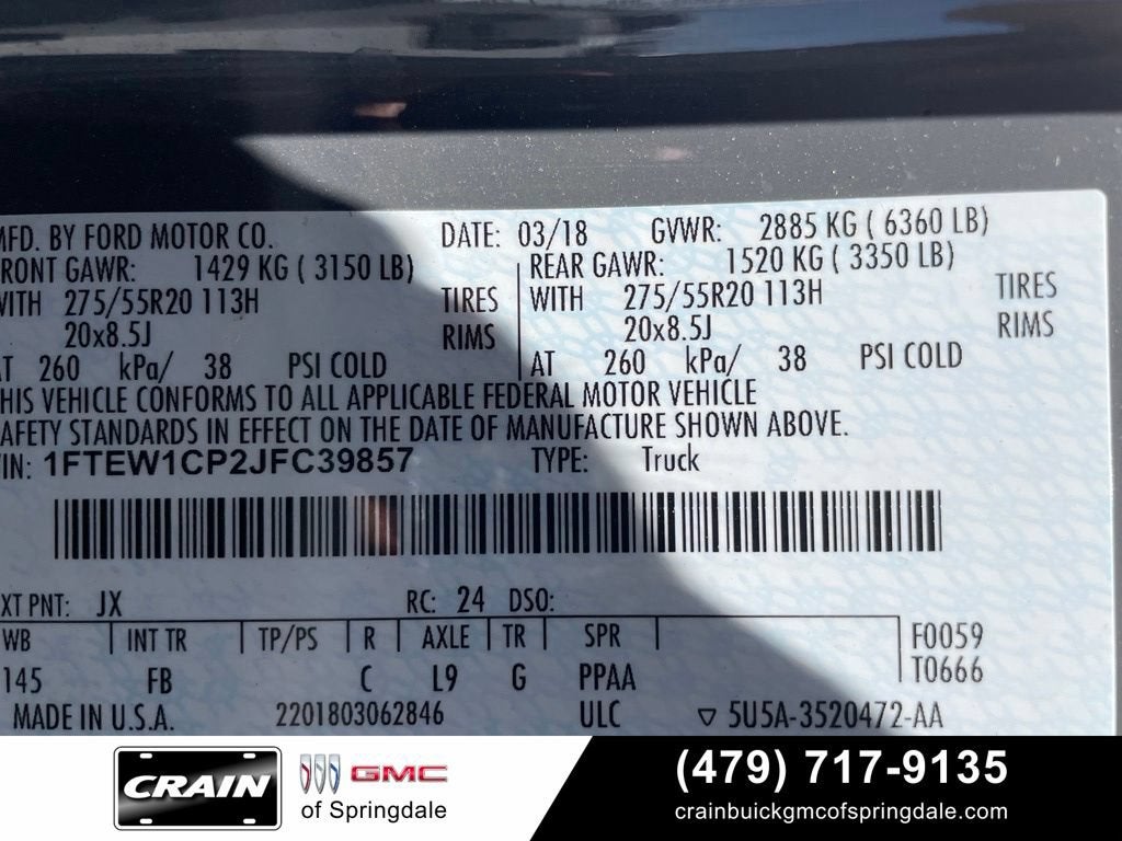 2018 Ford F-150 XL