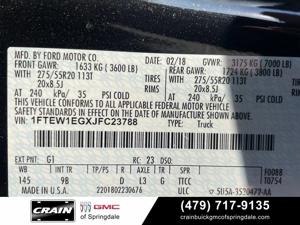 2018 Ford F-150 XL