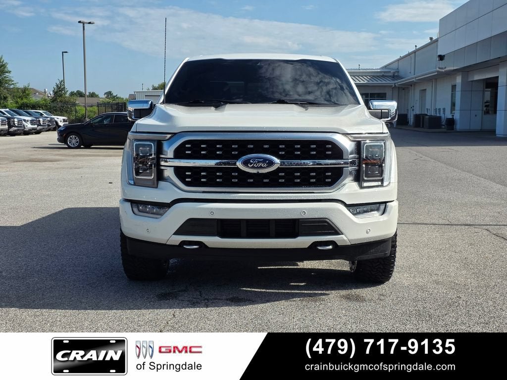 Used 2021 Ford F-150 Platinum with VIN 1FTFW1ED8MFC62328 for sale in Little Rock