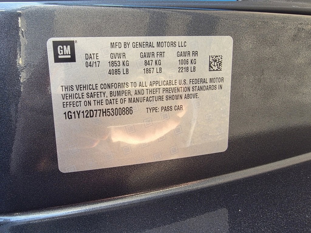 2017 Chevrolet Corvette Grand Sport Grand Sport 3LT