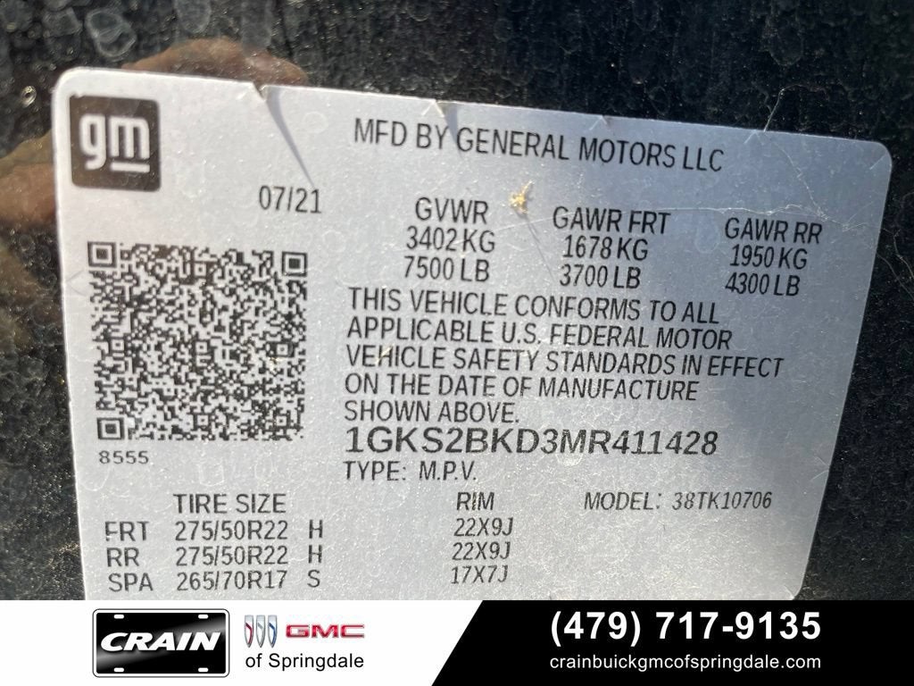 2021 GMC Yukon SLT