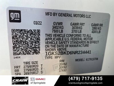 2022 GMC Yukon SLT