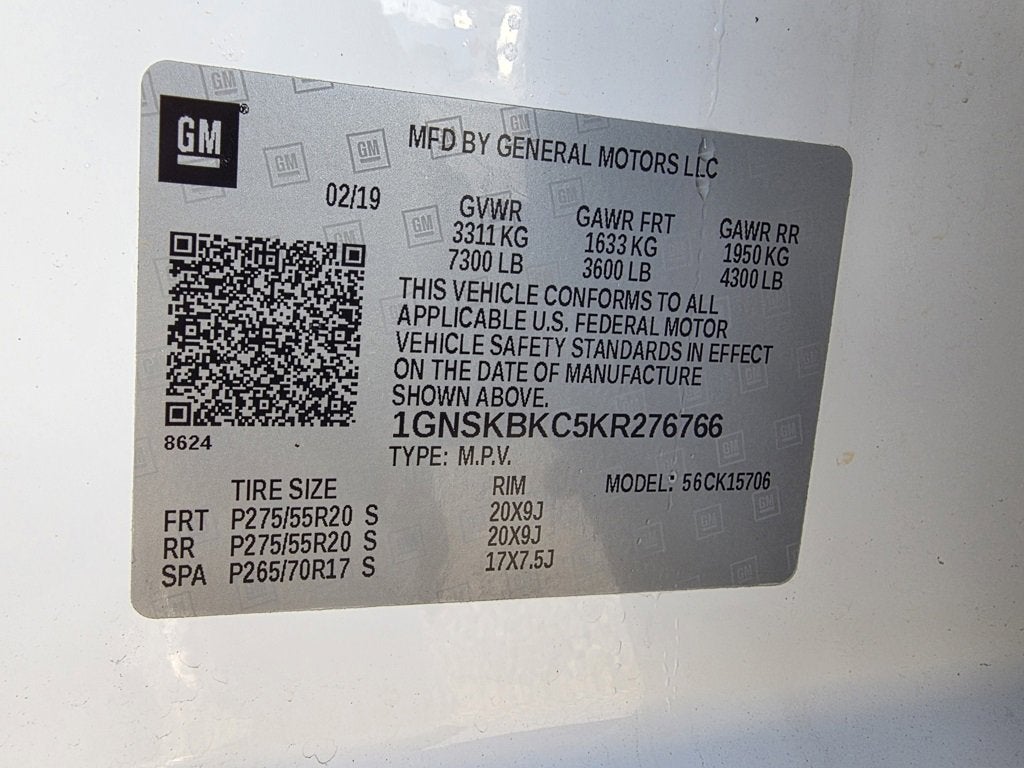 2019 Chevrolet Tahoe LT