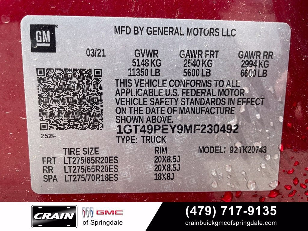 2021 GMC Sierra 2500 HD AT4