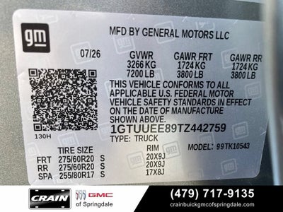 2026 GMC Sierra 1500 AT4