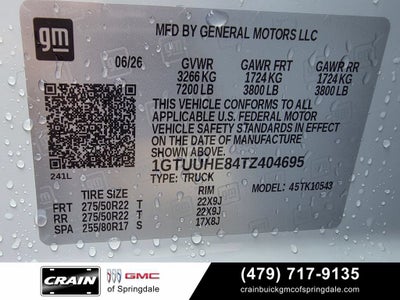 2026 GMC Sierra 1500 Denali Ultimate