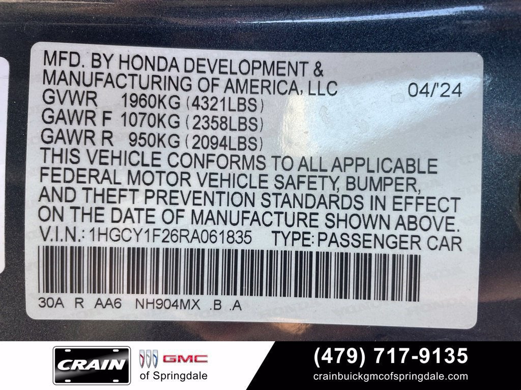 2024 Honda Accord Sedan LX
