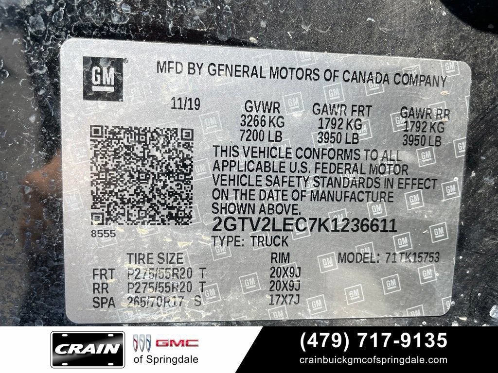 2019 GMC Sierra 1500 Limited DBL CAB 4WD