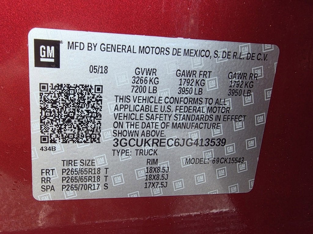 2018 Chevrolet Silverado 1500 LT