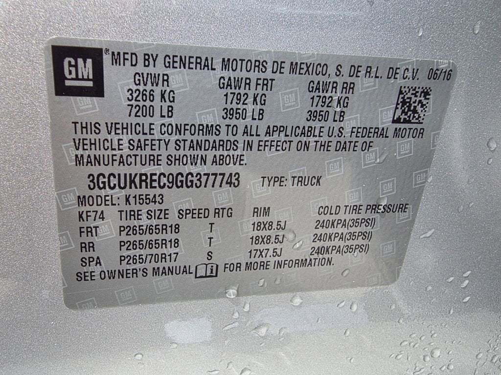 2016 Chevrolet Silverado 1500 LT