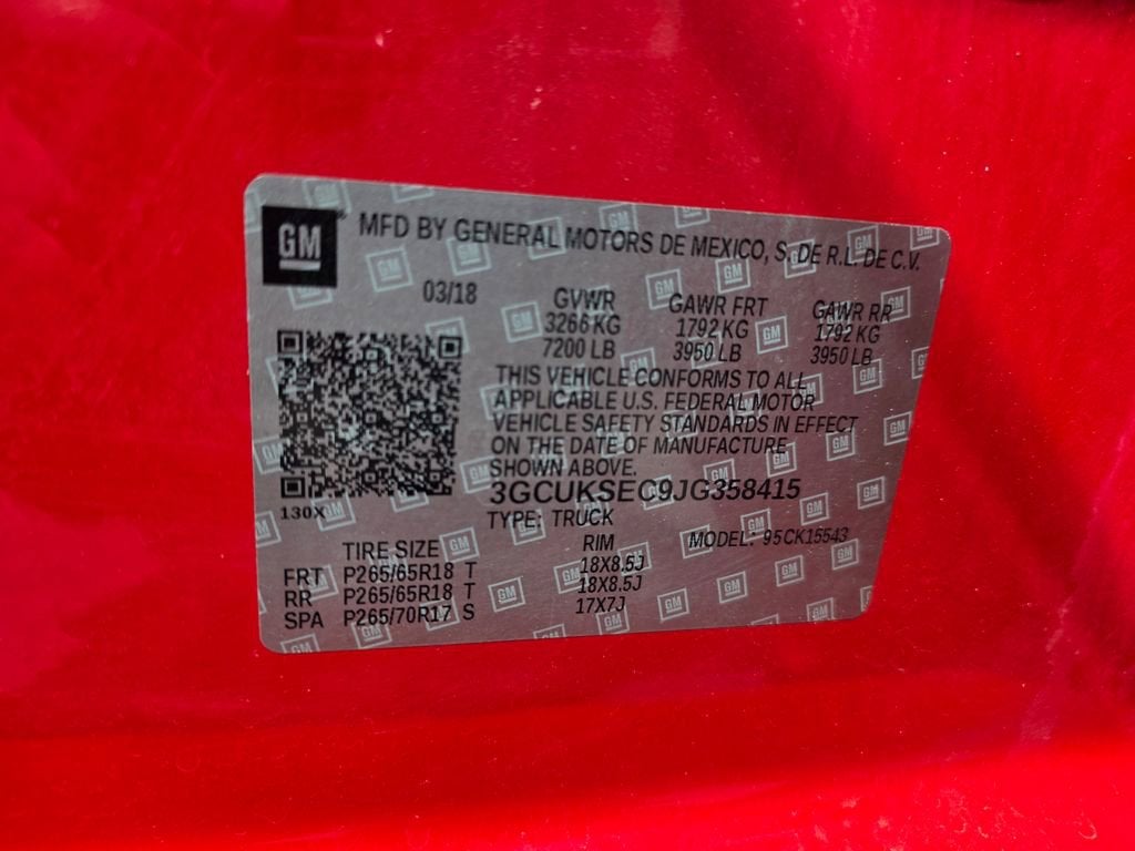 2018 Chevrolet Silverado 1500 LTZ