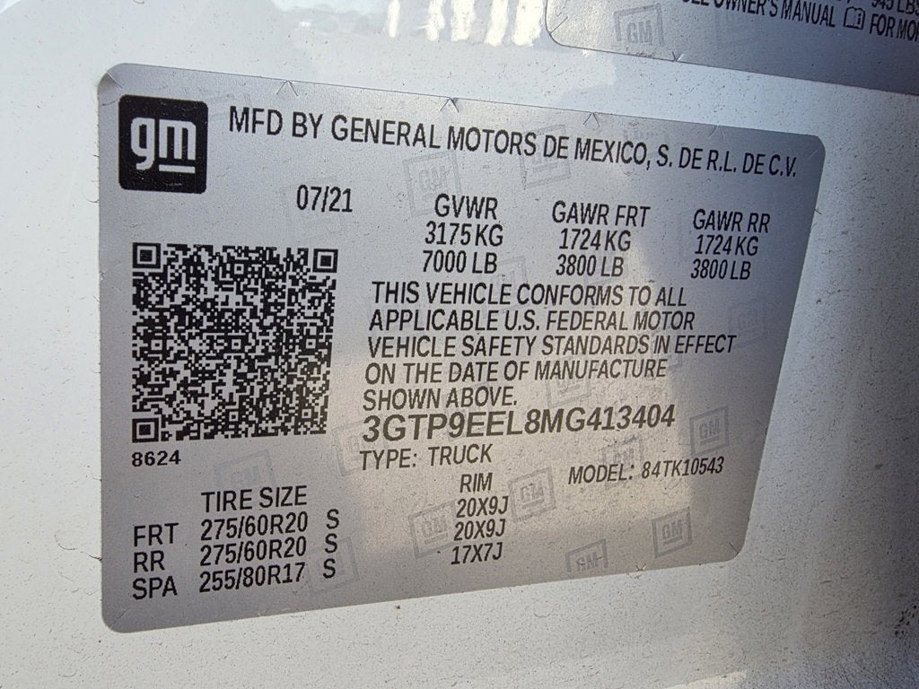 2021 GMC Sierra 1500 AT4