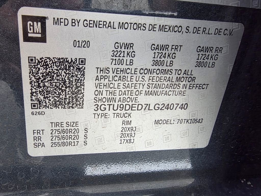 2020 GMC Sierra 1500 SLT