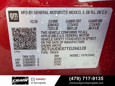 2026 GMC Sierra 1500 SLT