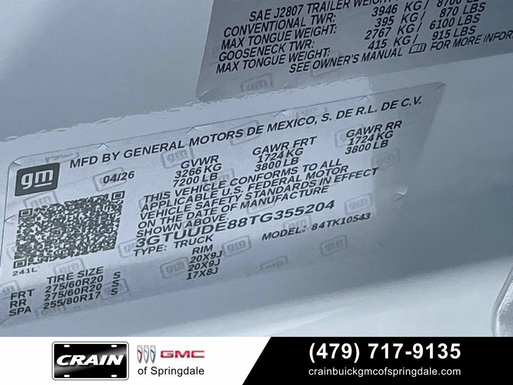 2026 GMC Sierra 1500 SLT