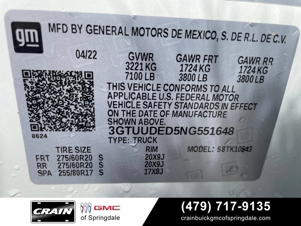 2022 GMC Sierra 1500 SLT