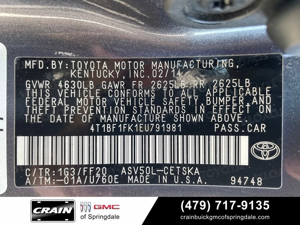 2014 Toyota Camry L