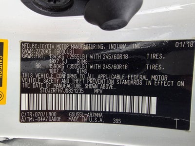 2018 Toyota Highlander SE