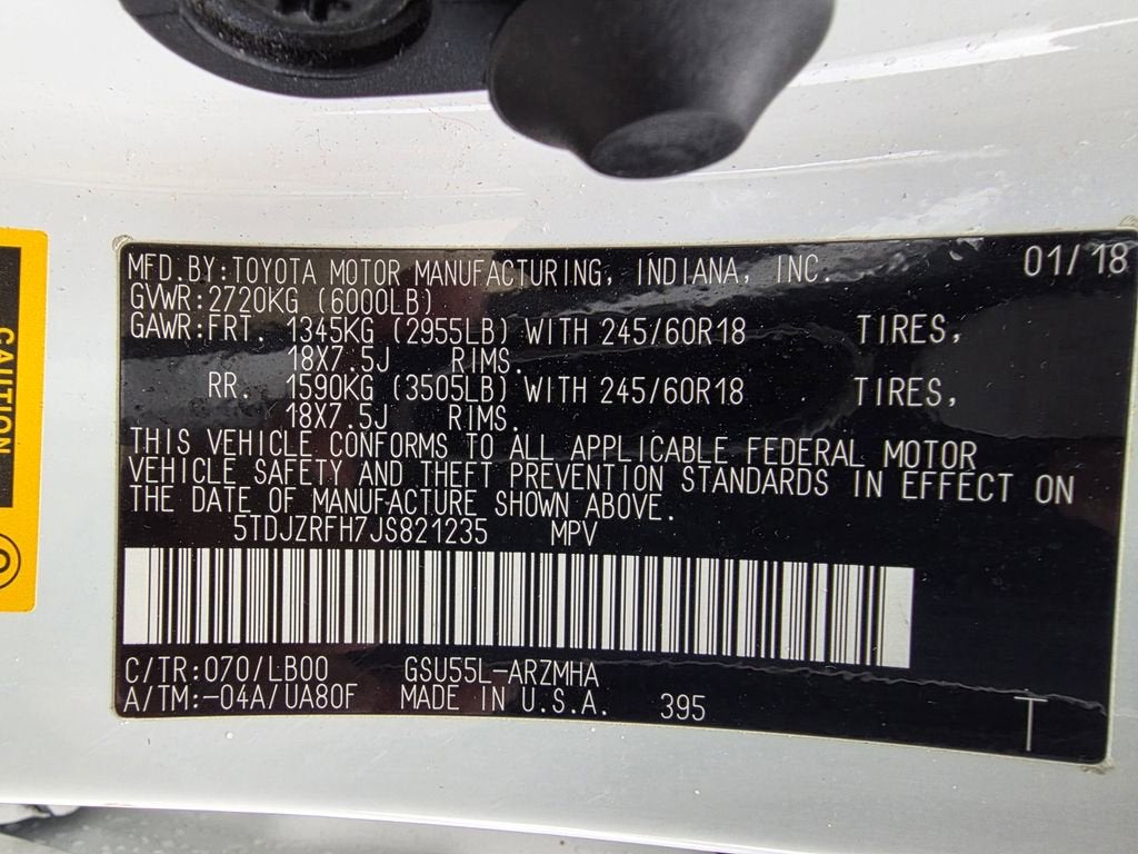 2018 Toyota Highlander SE