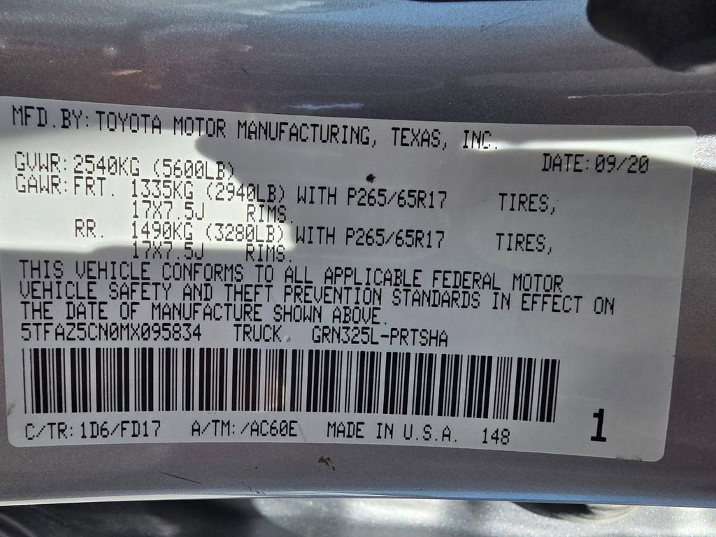 2021 Toyota Tacoma 2WD SR5